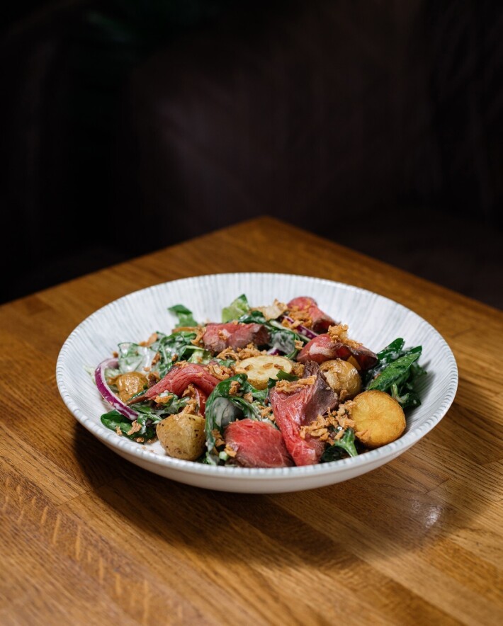 Салат с ростбифом