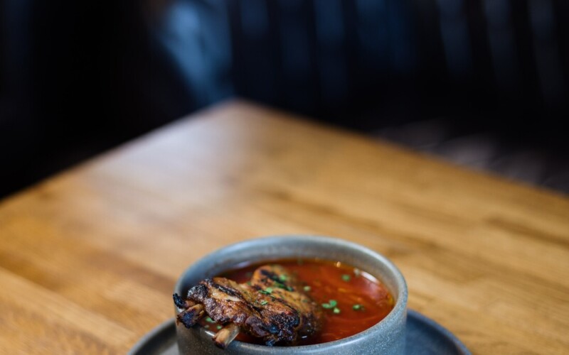 Борщ с рёбрышком