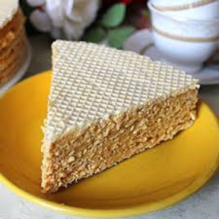 Торт вафельный со сгущенкой