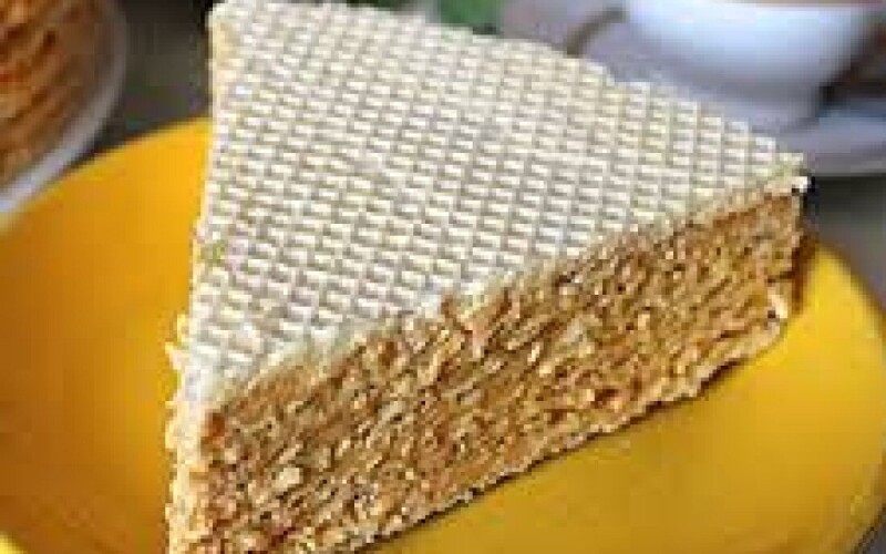 Торт вафельный со сгущенкой