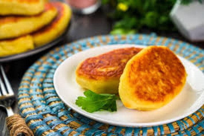 Картофельные зразы с печенью