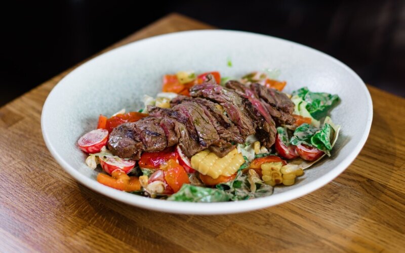 Стейк салат