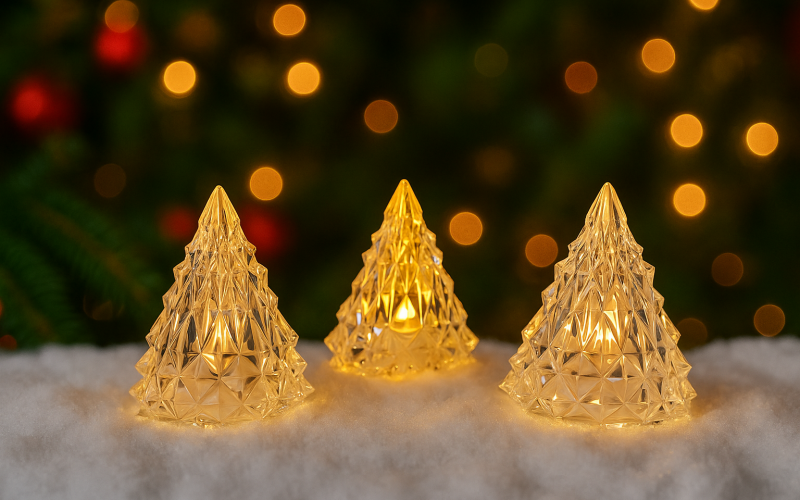 Новогодний светящийся фонарик «Ёлка» (1 шт)