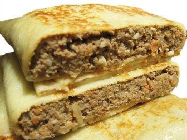 Блин с куриной печенью