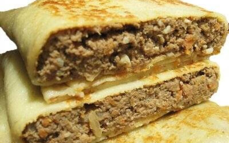 Блин с куриной печенью