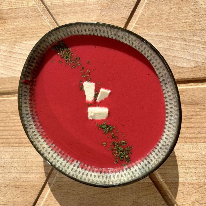 Картофельный суп с плавленым сырком и ветчиной