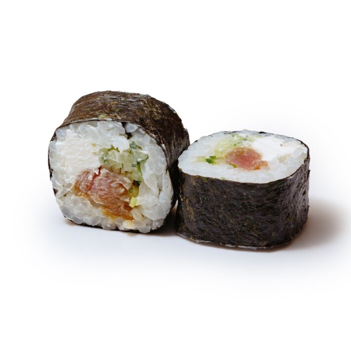 Ролл с маринованным тунцом и огурцом