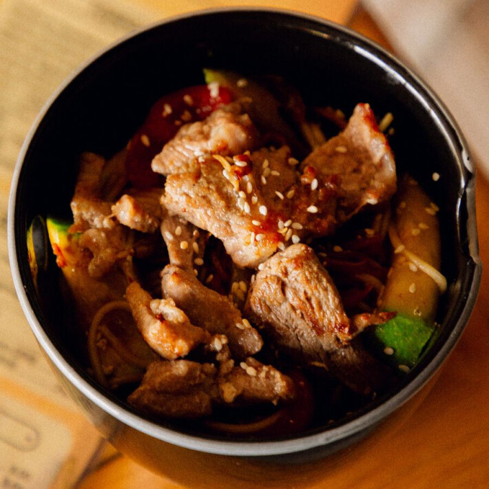 Лапша «Удон» со свининой