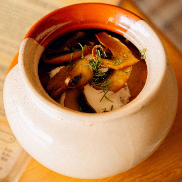 Драники с грибами