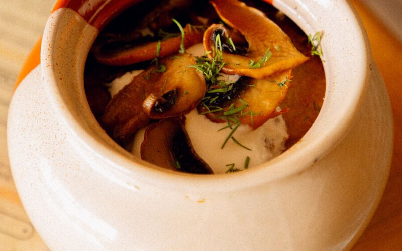 Драники с грибами