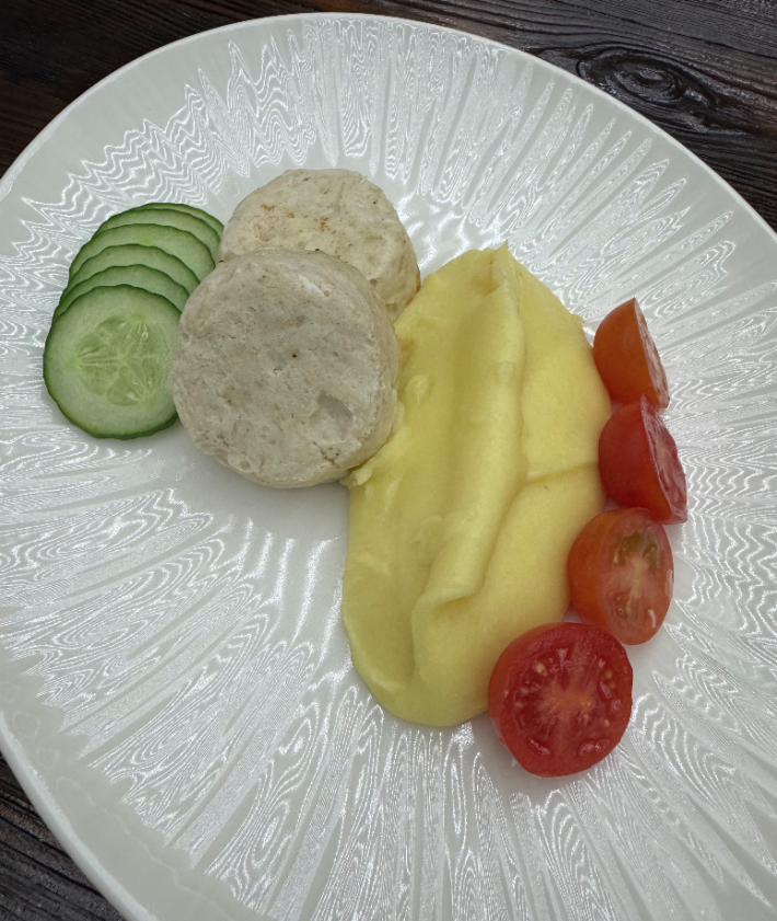 Котлеты куриные с пюре