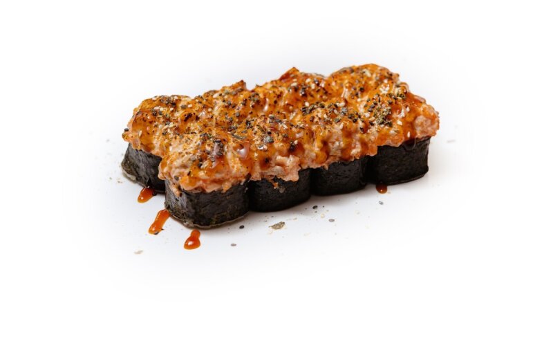 Ролл запеченный с лососем