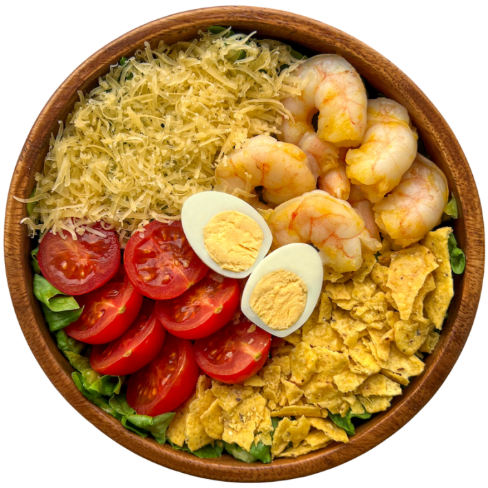 Цезарь-боул с креветками