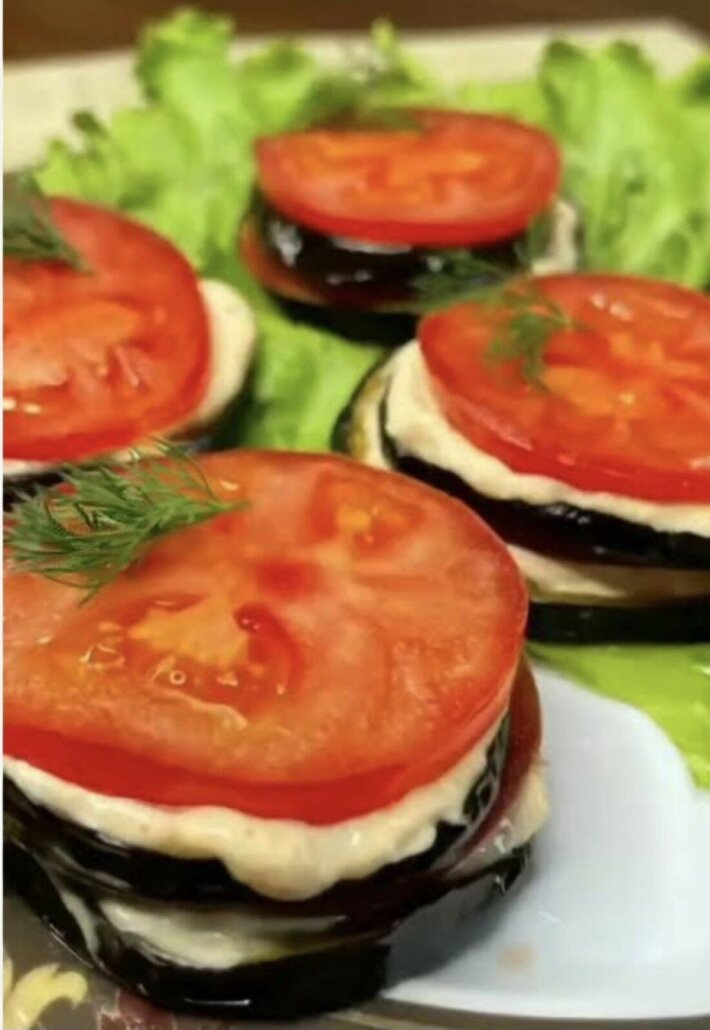 Холодная закуска из баклажанов
