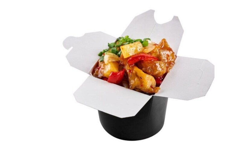 Рис с лососем и овощами «Терияки»