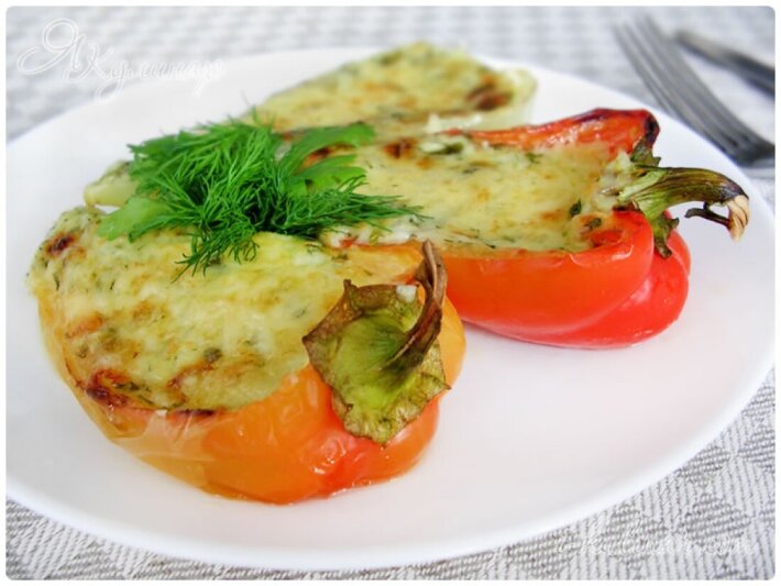 Перец фаршированный мясом