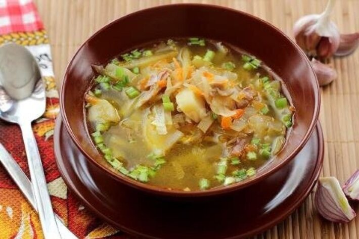 Щи со свежей капусты