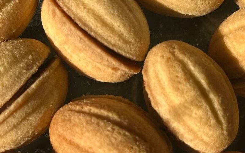 Печенье «Орешки» с начинкой из грецких орехов