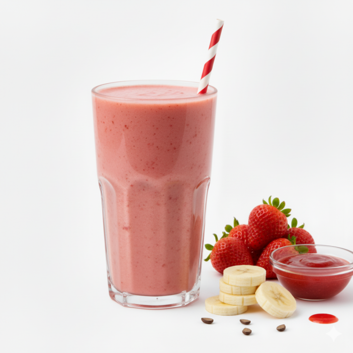 Смузи клубника-банан