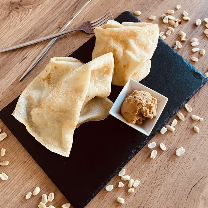 Блинчики с арахисовой пастой