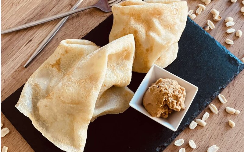 Блинчики с арахисовой пастой