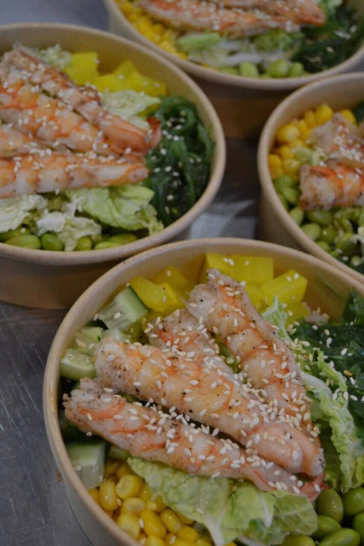 Поке с тигровой креветкой