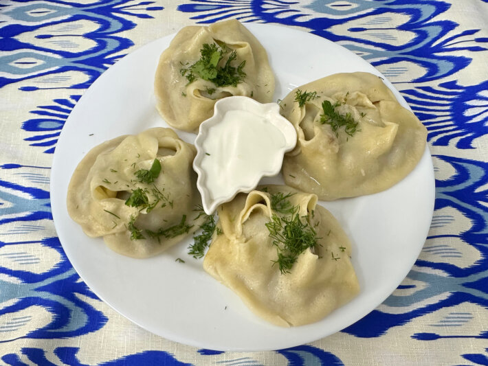 Манты с говядиной