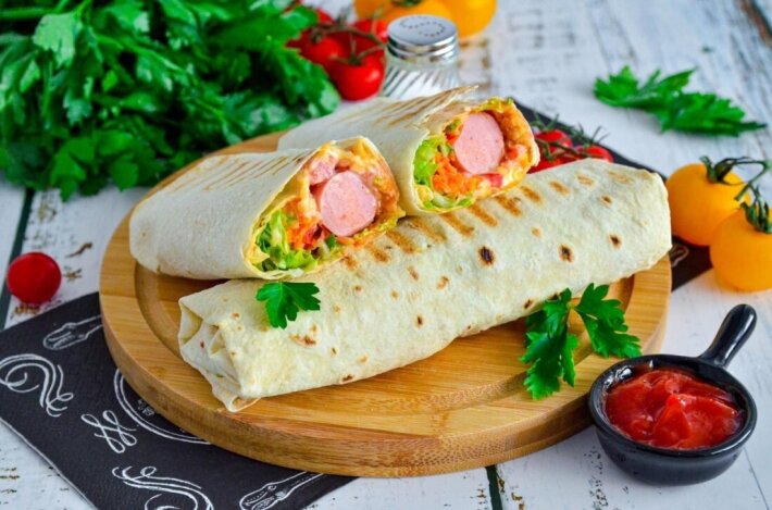 Хот-дог в лаваше