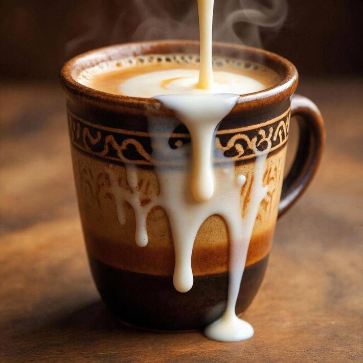 Кофе со сгущённым молоком