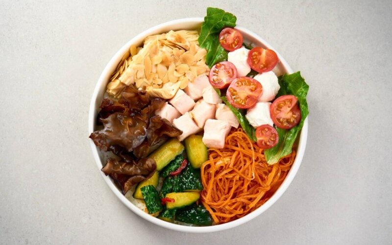 Поке с цыпленком