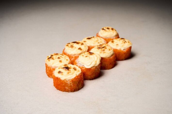 Запечённый ролл с лососем