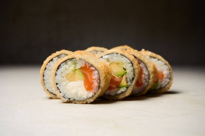 Ролл Темпура с лососем