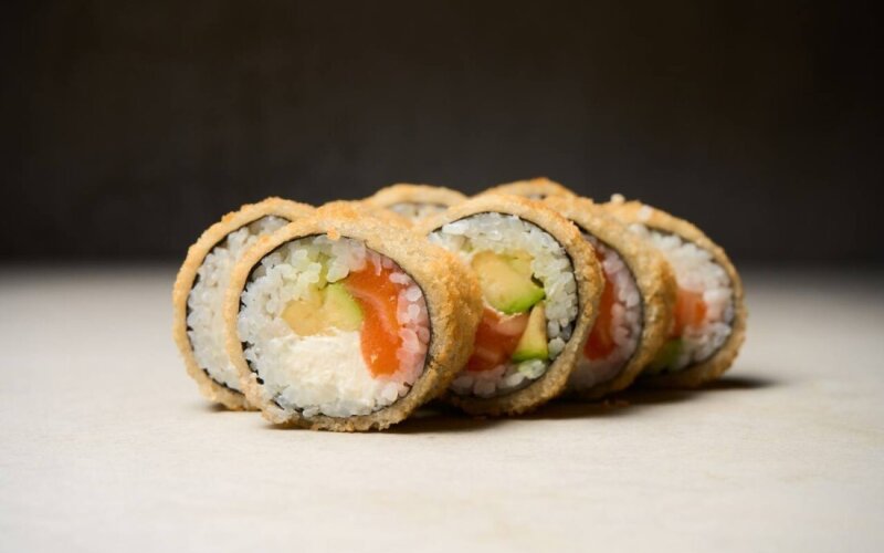 Ролл Темпура с лососем