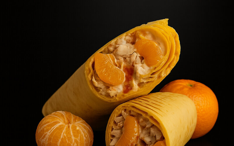 Шаурма с мандаринами