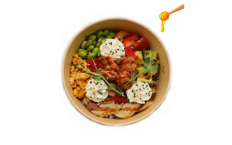 Поке Лосось терияки