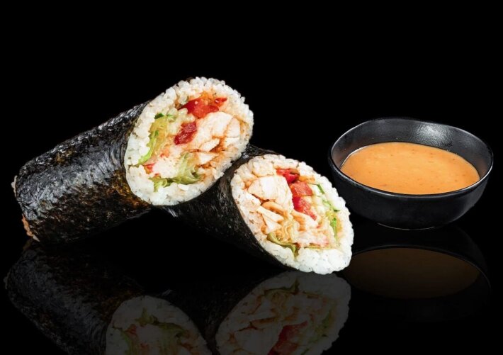 Суши буррито с креветками