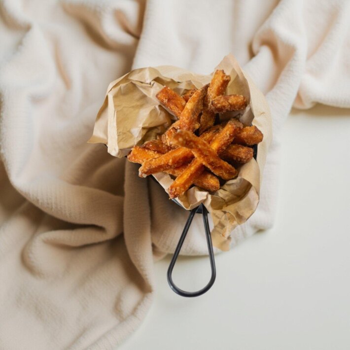 Батат фри с пармезаном