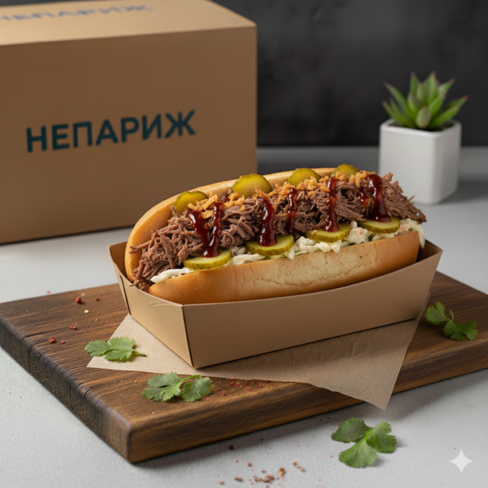 Хот дог с говядиной