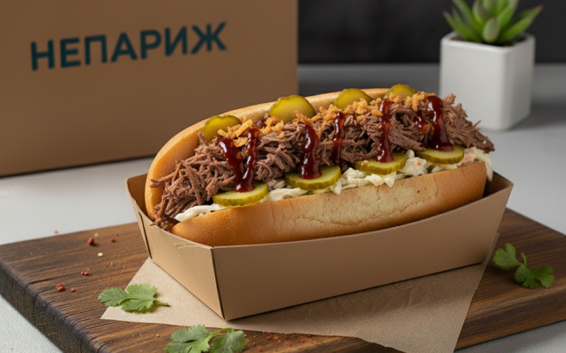 Хот дог с говядиной