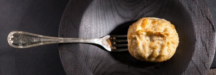 Манты жареные из телятины