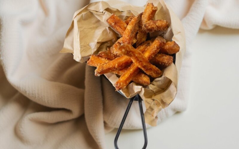 Батат фри с пармезаном