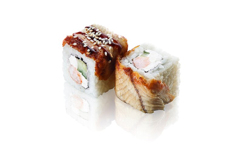 Ролл Канада с креветкой