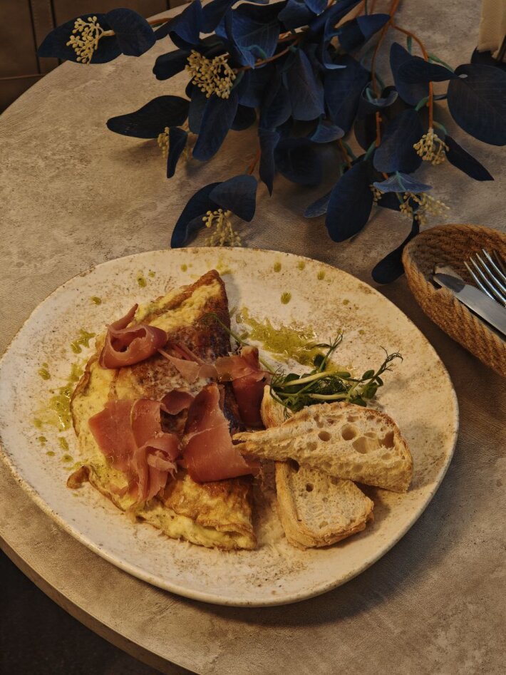Фриттата с прошутто