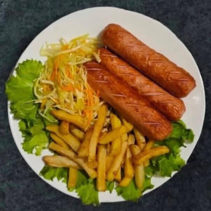 Сосиски с гарниром