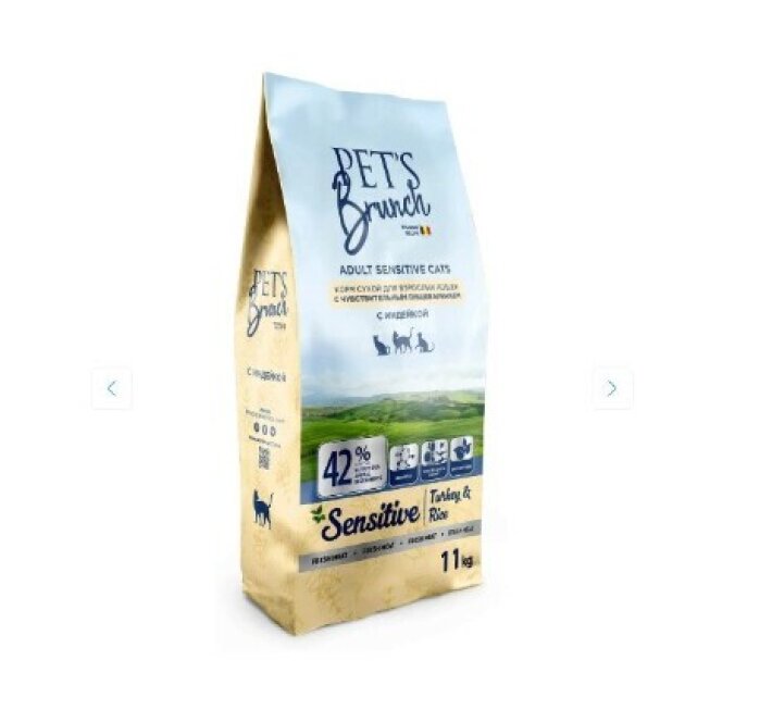 Pet's Brunch для взр. кошек c чувствительным пищеварением 