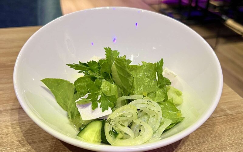 Огуречный салат с фетой