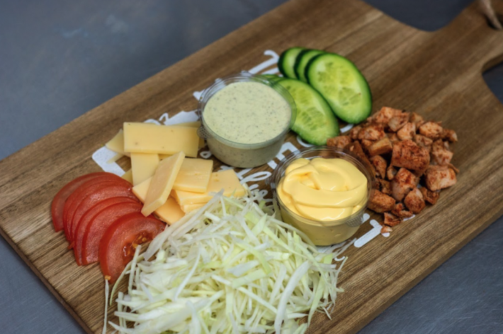 Шаурма «Сырная с мясом»