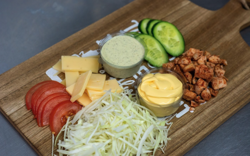 Шаурма «Сырная с мясом»