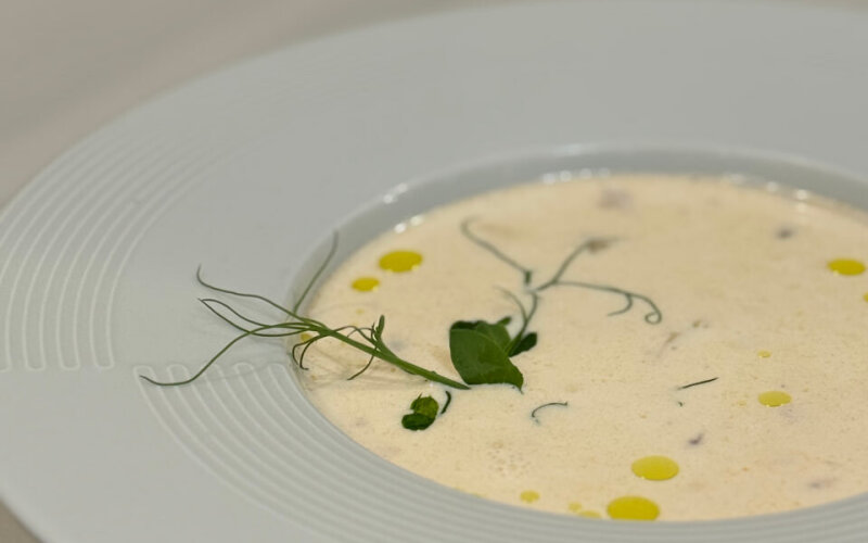 Суп сливочный с морепродуктами