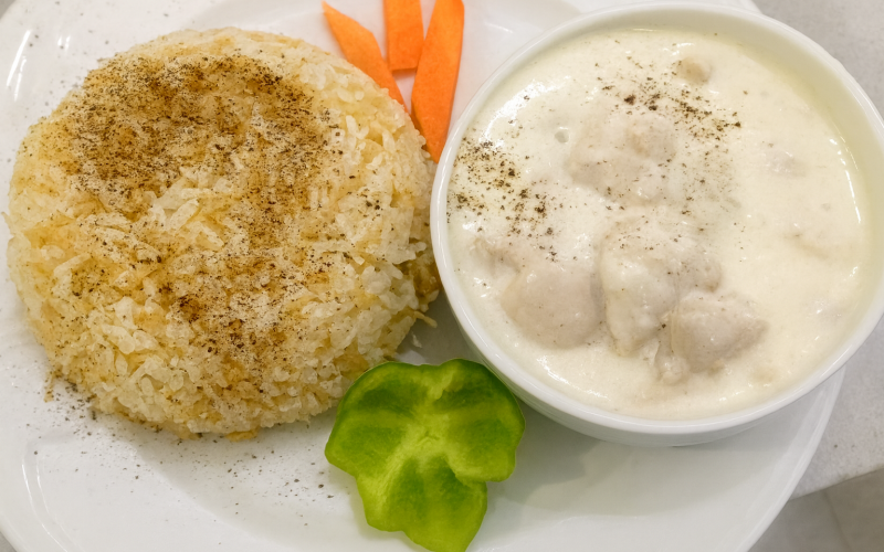 Шакрия и рис с курицей